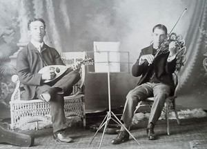 Mandolinist & Violinist Musicians Mounted Photo SCHUBERT PHOTOGRAPHY Madison Wi