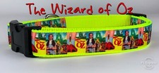 Wizard of Oz dog collar handmade adjustable buckle collar 1" wide or leash