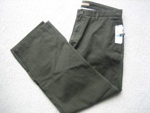 Pr. Men's Calvin Klein Pants Lifestyle Twill Flat Front 36 W 30 L Dark Olive NWT