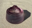 New Workshop Art Glass Purple Tone Paperweight Signed Numbered 1995