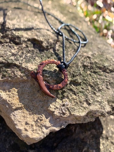 Ouroboros Snake Eating Tail Pendent Necklace Jormungandr AdjustLength God Of War - Picture 3 of 6