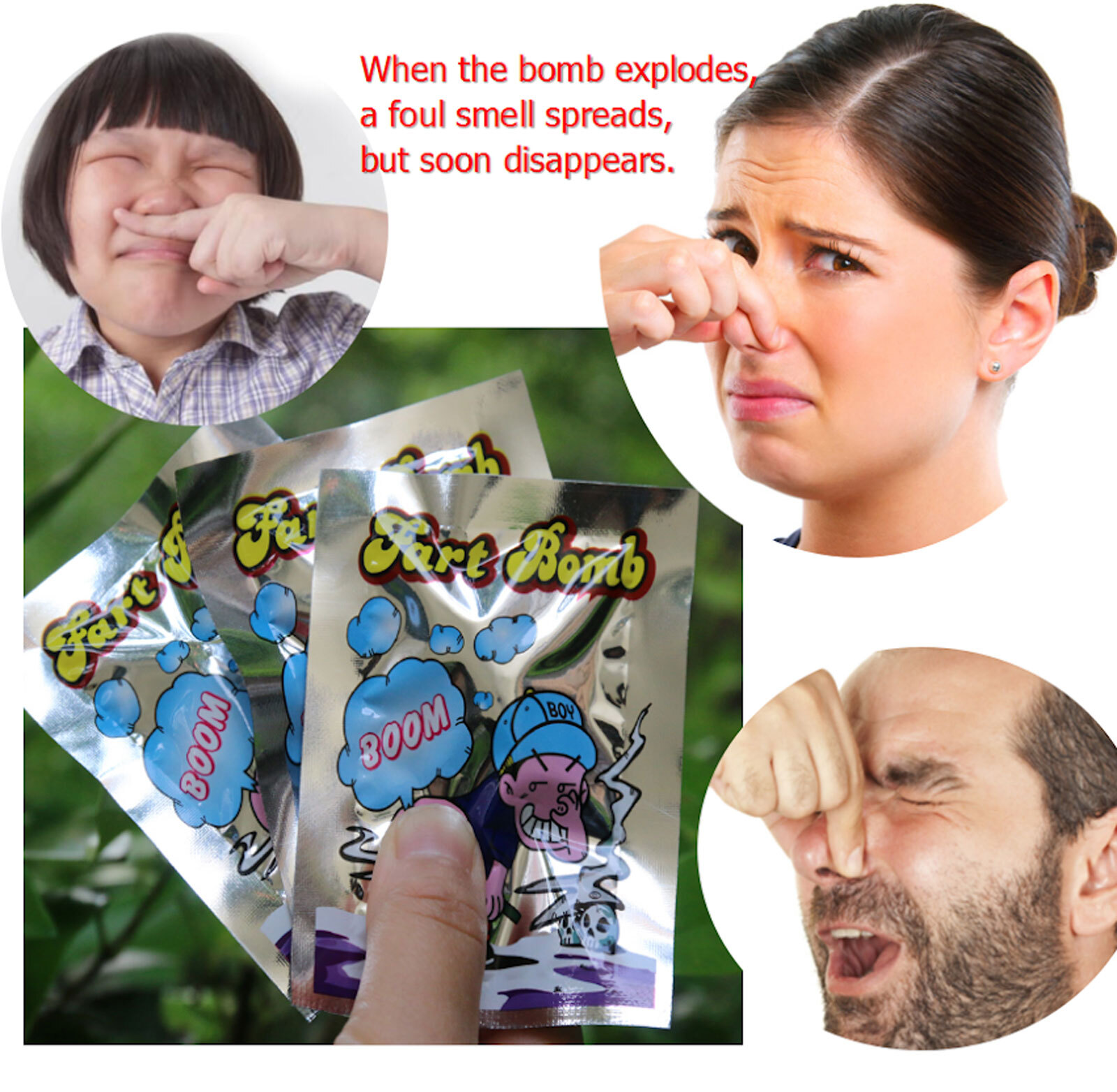20 Fart Stink Bombs Nasty Smelly Prank Gag Ass Bags funny party joke