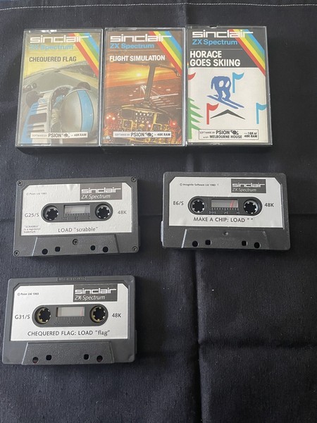 Lote  5 juegos Zx spectrum.