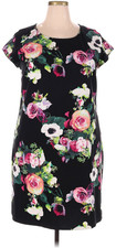 Merona Size XXL Casual Womens Floral Black Dress