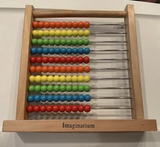 Imaginarium Wooden Abacus Math Toy Bead Counting Number Learning Homeschooling