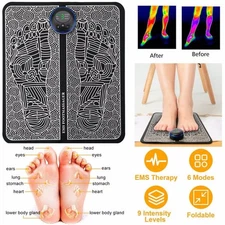 EMS Foot Massager Mat Pad Massage Therapy Ryoku Style Pro Stimulator Machine Use
