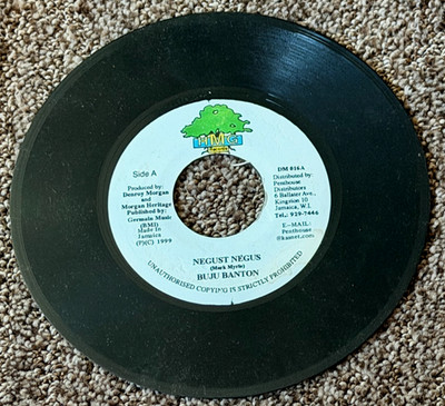 BUJU BANTON~~LOT OF 5 REGGAE 45s 1990s Classic FREE SHIPPING