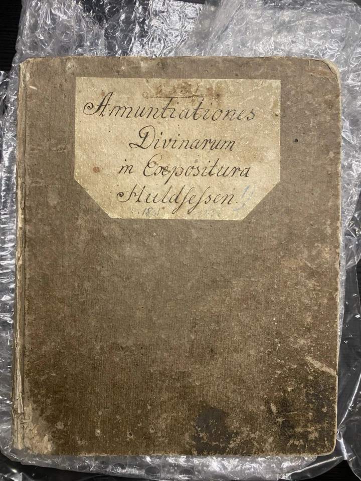 Rare Annuntiationes Divinarum Expositura Huldsessen Handschrift Manuskript 1830 - Bild 1 von 4