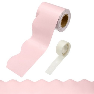 For bulletin board borders, light pink border 32.8ft