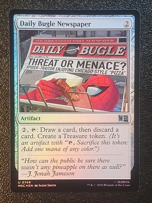 749 Daily Bugle Newspaper (Foil) MINT