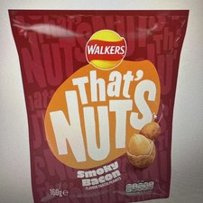 Walkers That’s Nuts Smoky Bacon Sharing Coated Peanuts 160g
