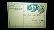 ʘ ČSR Polička 1938 Ganzsache n. Dresden Mi P + 231 (Briefmarken 5.7)