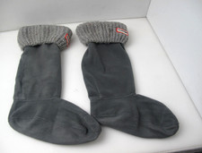Hunter Womens M Gray Cable Knit Fleece Knee High Boot Liners 1 Pair H-10