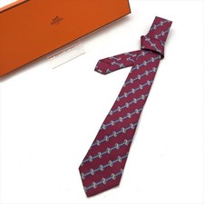 Good condition Condition HERMES Tie Silk Multicolor Men s Fashion Accessories k4