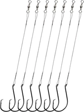 Circle Hook with Steel Wire Leaders for Fishing Saltwater 30Pcs Circle Hooks