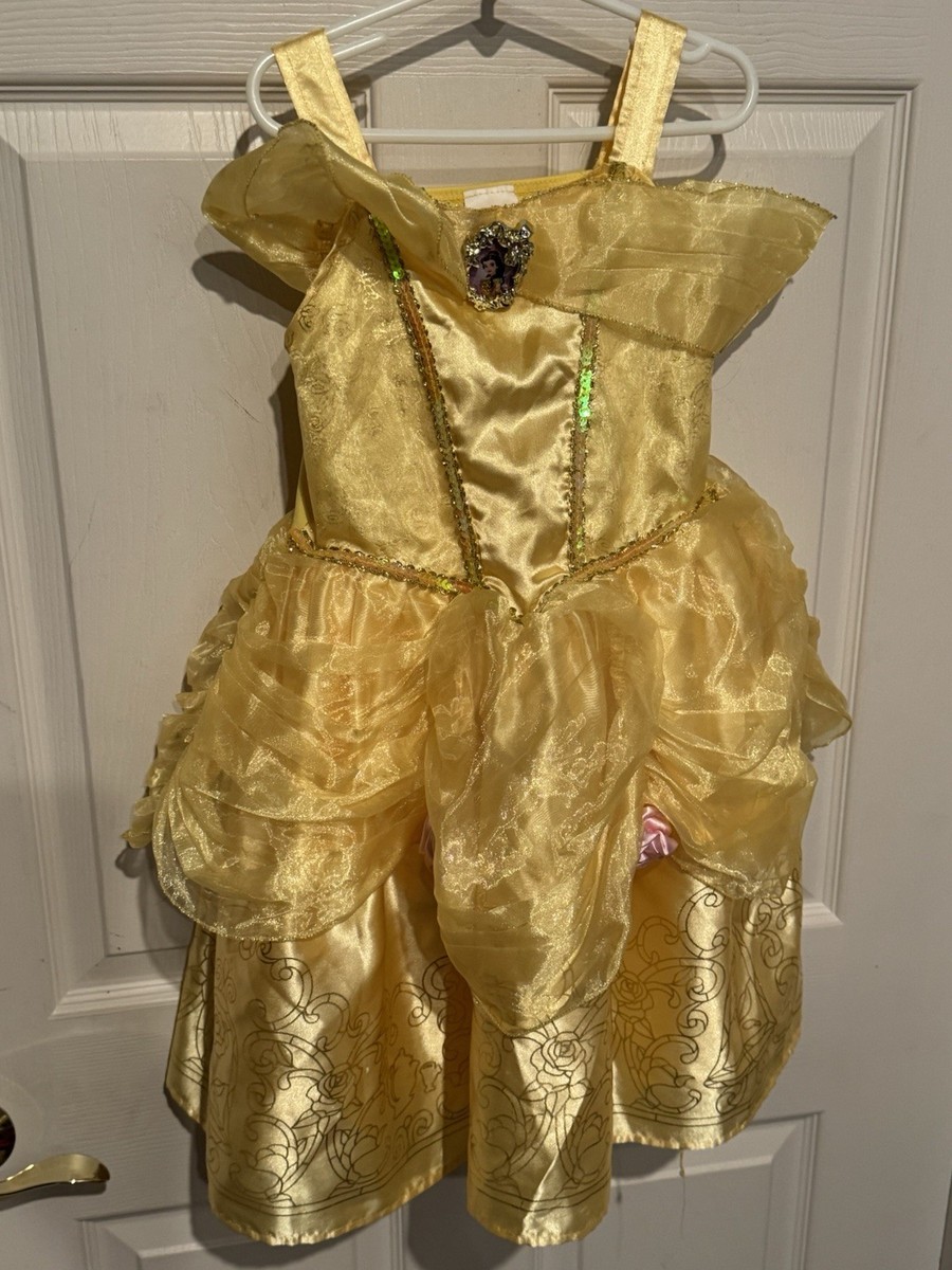 Disney Princess Belle Costume Beauty & Beast Dress Toddler Size 3T-4T V2