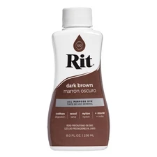 Rit 88259 Dark Brown All Purpose Liquid Dye 8 oz. (Pack of 3)