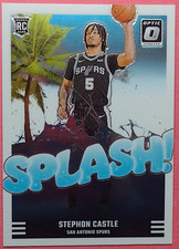 2024-25 Panini Donruss Optic Stephon Castle #14 Splash Insert RC Spurs