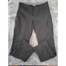 Eddie Bauer Mens Fleece Lined Tech Pants Black Hiking Winter Trousers 36x32