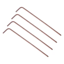 4pcs 2mm Ball End Hex Key Wrench L Shaped Long Arm S2 Steel Repairing Tool