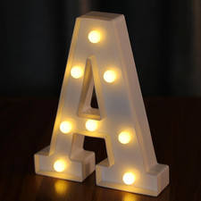 Light up Letters, Led Letter Lights 26 Alphabet, Decorative Lighted Letter, Batt