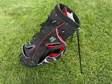 Top Flite XL Golf Stand Bag 4 Way Lightweight w/ Shoulder strap Blk White Red