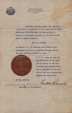 FRANKLIN D. ROOSEVELT - DOCUMENT SIGNED 09/24/1931