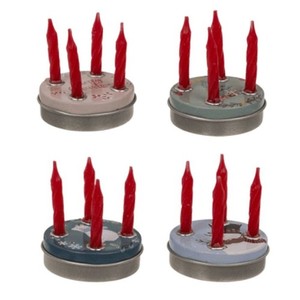 Mini-Adventskranz Weihnachten Kranz 4 Kerzen Wichtelgeschenk Adventskalender