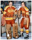 WHA Philadelphia Blazers Bernie Parent Andre Lacroix Color 8 X 10 Photo Picture