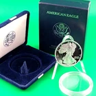 1994-P American Silver Eagle Proof 1oz .999 Details Capsule US Mint Case No COA