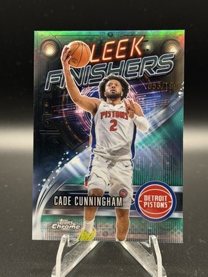 Cade Cunningham 2025-26 Topps Chrome #53/199 Green Sleek Finishers No. TC-CC