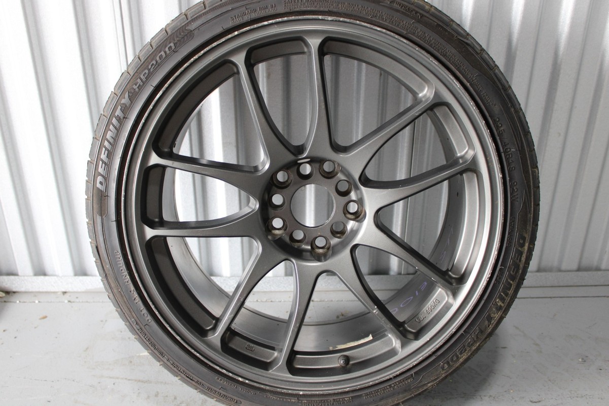 WORK EMOTION CR KIWAMI REPLICA REPS RIM WHEEL & TIRE 18X9 +25