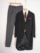 1960s Bespoke Morning Stroller 3 Piece Suit by Wealeson & Legate Neal & Palmer