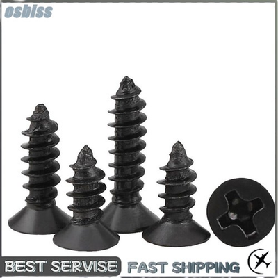 #ad M2 M2.3 M2.5 M3 M4 Black Phillips Countersunk Flat Head Self Tapping Wood Screws $62.02
