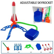 Toy Rocket Launcher for Kids with 1-3 Foam Rockets and Toy Air Rocket Launch UK
