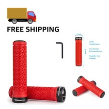 All-Weather Non-Slip Bike Handlebar Grips with Aluminum Lock for Enhanced Safety