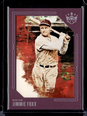 2020 Panini Diamond Kings #26 Jimmie Foxx Framed Purple