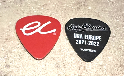 ERIC CLAPTON 6 GUITAR PICK SET 2021-2022 TOUR USA EUROPE MSG NYC