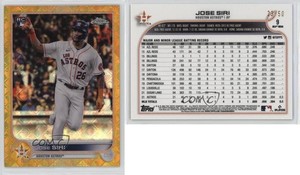 2022 Topps Chrome Logofractor Edition Gold Refractor /50 Jose Siri #9 Rookie RC