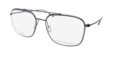 NEW PORSCHE DESIGN P8749 EYEGLASSES SQUARE FULL-RIM 56-20-145 GRAY TITANIUM A