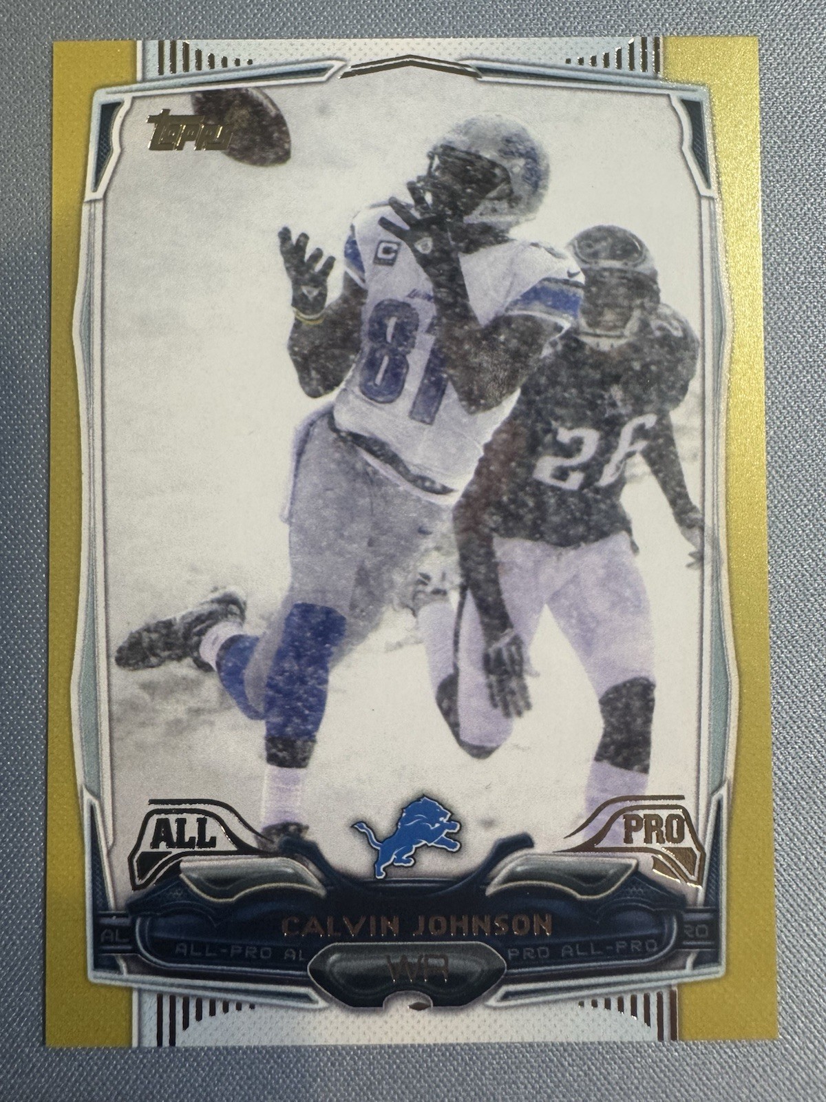 2014 Topps Football Calvin Johnson #201 Gold /2014
