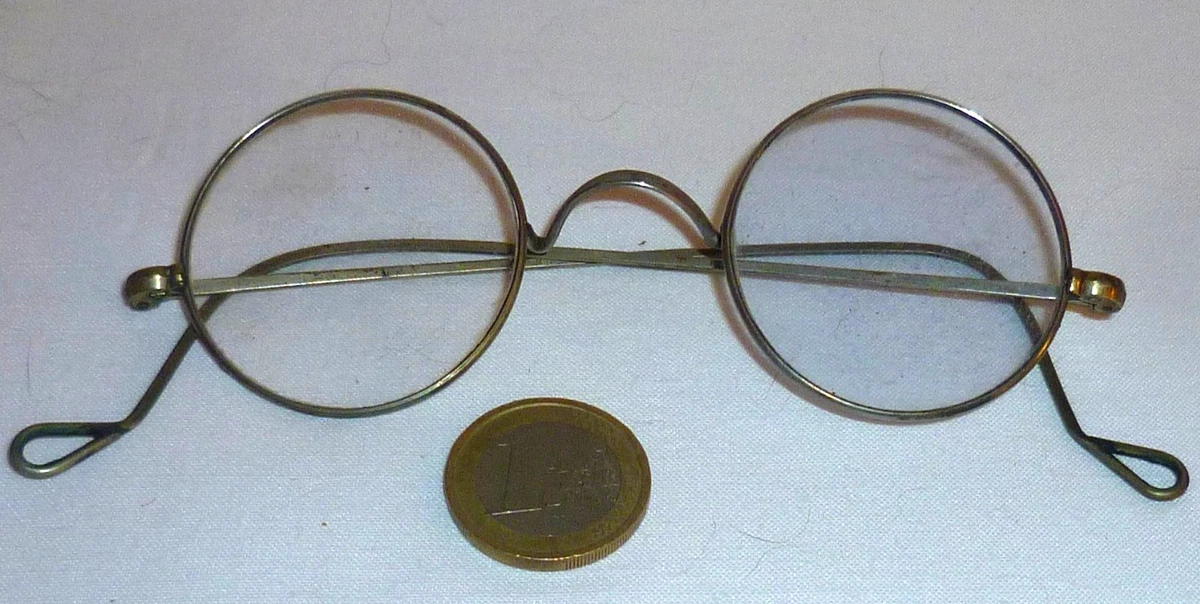 Lunettes Rondes Vintage Teintées - Lorgnon Clips Argenté - Style Rétro Homme