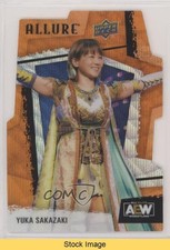 2022 Upper Deck Allure AEW Orange Slice Die-Cut Yuka Sakazaki #44 READ 1ai1