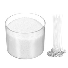 Sand Candles with 30 Pcs Wicks 14Oz / 400g Candle Beads, White