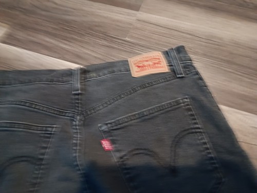 Jeans donna Levis coscage caviglia dritta TG 34X26 nero bottoni fly worn. - Foto 9 di 14