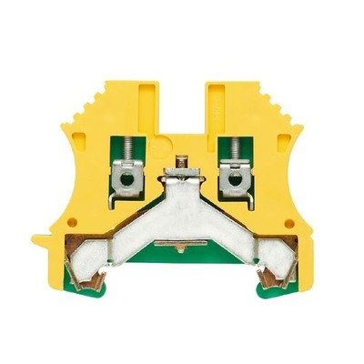 2pcs WEIDMULLER WPE 2.5 1010000000 PE Terminal 2 Connections Green-yellow New  K