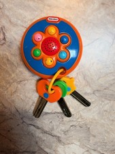 Little Tikes Vintage 2006 Cozy Coupe Metal Key Ring. WORKING