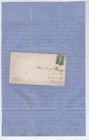 1861 Culpeper, VA - Confederate Civil War MOURNING LETTER on BLOCKADE PAPER !!!