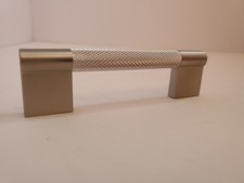 10 Pack 5 inch 128mm Brushed Satin Nickel Kitchen Cabinet Handles Knurled Ca...
