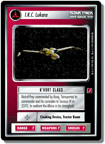 I.K.C. Lukara - Blaze of Glory - Star Trek CCG 1E - Picture 1 of 6